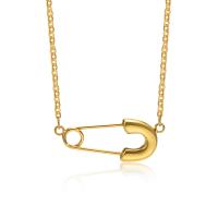 Stainless Steel Jewelry Necklace, 304 Stainless Steel, with 1.97inch extender chain, Vacuum Ion Plating, fashion jewelry & for woman, golden Approx 14.96 Inch 