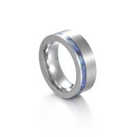 Acero de tungsteno anillo, Joyería & diverso tamaño para la opción & para hombre, color original, 8x3.3mm, Vendido por UD