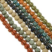 Gesprenkelte Porzellan Perlen, rund, DIY, keine, 11x11x11mm, Länge:ca. 13 ZollInch, verkauft von Strang