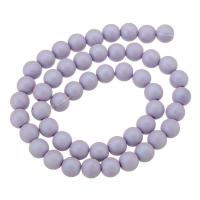Harz Perlen Schmuck, rund, DIY, violett, 7x8x8mm, Länge:15 ZollInch, verkauft von Strang