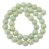 Resin Jewelry Beads, Round, DIY, green Approx 15.5 Inch 