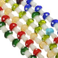 Lampwork Beads, mushroom, DIY .5 Inch 