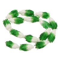 Refined Lampwork Beads, Cabbage, DIY, green 