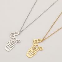 Stainless Steel Jewelry Necklace, 304 Stainless Steel, Vacuum Ion Plating, fashion jewelry & for woman cm 