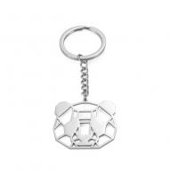 Stainless Steel Key Clasp, 304 Stainless Steel, Panda, fashion jewelry & Unisex & hollow 300124.8mm 