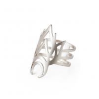 Stainless Steel Finger Ring, 304 Stainless Steel, Fire, plated, fashion jewelry & Unisex & hollow 11mmu30011mmu 