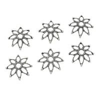 Zinc Alloy Bead Caps, Flower, antique silver color plated, DIY & hollow, 19mm, Approx 