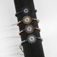Evil Eye Jewelry Bracelet, Brass, plated, Unisex & adjustable & micro pave cubic zirconia 25mm cm 