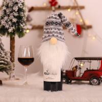 Knitted Fabric Christmas  Beverage Bottle Decoration, handmade, for kitchen 
