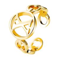 Палец кольцо-латунь, Латунь, плакирован золотом, Регулируемый & различные модели для выбора & Женский, золотой, продается PC