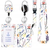 Polyester Lanyard Card Holder, with Plastic & Zinc Alloy, portable & Unisex 