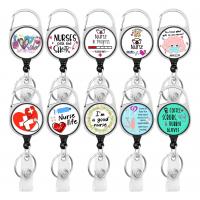 Zinc Alloy Badge Holder, with ABS Plastic, Unisex & retractable 