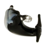 Animal Lampwork Pendants, Whale, DIY, black Approx 2mm 