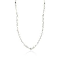 925 Sterling Silber Kette Halskette, für Frau, Silberfarbe, Länge:ca. 15.75 ZollInch, verkauft von PC