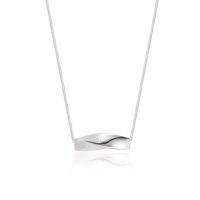 Стерлинговое серебряное ожерелье ювелирного изделия , Серебро 925 пробы, Женский, серебряный, длина:Приблизительно 15.75 дюймовый, продается PC