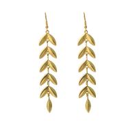 Zinc Alloy Drop Earring, Leaf, plated, fashion jewelry & for woman 