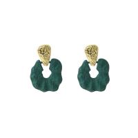 Zinc Alloy Drop Earring, gold color plated, fashion jewelry & stoving varnish & for woman 