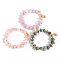 Gemstone Bracelets, Natural Stone, 14K gold-filled, fashion jewelry & for woman cm 