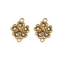 Flower Zinc Alloy Connector, antique gold color plated, Unisex & 1/1 loop Approx 