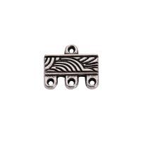 Zinc Alloy Charm Connector, antique silver color plated, Unisex & 1/3 loop Approx 