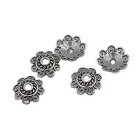 Perles en alliage zinc, alliage de zinc, fleur, Plaqué de couleur d'argent, DIY & normes différentes pour le choix, Environ Vendu par sac