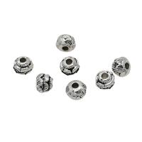 Zinc Alloy Jewelry Beads, antique silver color plated, DIY, 5mm, Approx 