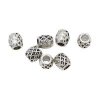 Zinc Alloy Jewelry Beads, barrel, antique silver color plated, DIY Approx 