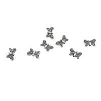 Zinc Alloy Animal Beads, Butterfly, antique silver color plated, DIY Approx 