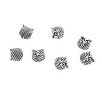 Zinc Alloy Animal Beads, Owl, antique silver color plated, DIY Approx 