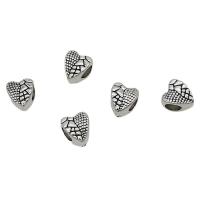 Zinc Alloy Jewelry Beads, Heart, antique silver color plated, DIY Approx 