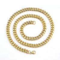 Iron Chain Necklace, plated, for man .62 Inch 