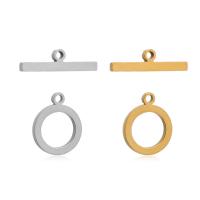 Stainless Steel Toggle Clasp, 304 Stainless Steel, plated, 2 pieces & DIY 14mm,25mm 