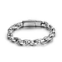 304 Stainless Steel Bracelet, Vacuum Ion Plating, fashion jewelry & for man 8.3mm Approx 22 cm 