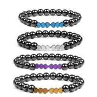 Hématite bracelet, pointe de flèche, Placage, bijoux de mode & unisexe, plus de couleurs à choisir, 8mm Environ 19 cm, Vendu par PC
