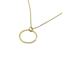 Stainless Steel Jewelry Necklace, 304 Stainless Steel, with 5cm extender chain, Donut, Vacuum Ion Plating, fashion jewelry & Unisex & adjustable cm 