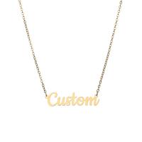 Stainless Steel Jewelry Necklace, 304 Stainless Steel, with 5cm extender chain, Alphabet Letter, Vacuum Ion Plating, fashion jewelry & for woman cm 