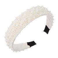 Hair Bands, Cloth, with Plastic Pearl, handmade, for woman 