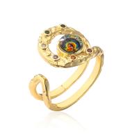 銅 カフ指輪, 純正ゴールド, 調整 & マイクロパヴェジルコニア & 女性用, 無色, 売り手 ペア