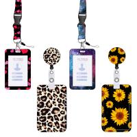 Plastic Lanyard Card Holder, with Polyester, portable & Unisex 