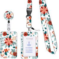 Plastic Lanyard Card Holder, with Polyester Cord, portable & Christmas Design & Unisex 