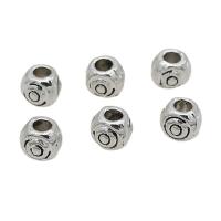 Zinc Alloy Jewelry Beads, Round, antique silver color plated, DIY, 5mm, Approx 