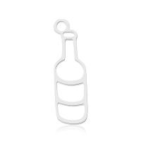 Stainless Steel Hollow Pendant, 304 Stainless Steel, Bottle, Galvanic plating, Unisex Approx 