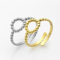 304 Stainless Steel Open Finger Ring, Vacuum Ion Plating, fashion jewelry & for woman 10mm,2*1.5mm 