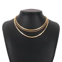 Fashion Multi Layer Necklace, Zinc Alloy, plated, fashion jewelry & multilayer & for woman .5 cm 