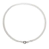 Titanium Steel Jewelry Necklace, Handcuffs, Unisex original color 