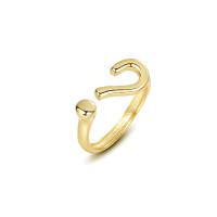 Sterling Silver Finger Ring, 925 Sterling Silver, gold color plated, Adjustable & for woman, 19.5mm 