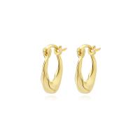 Sterling Silver Drop Earring, 925 Sterling Silver, gold color plated, for woman 