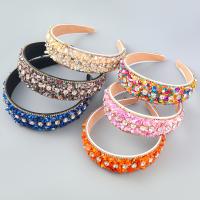 Hair Bands, Cloth, with turquoise, fashion jewelry & for woman & with rhinestone 40mm 