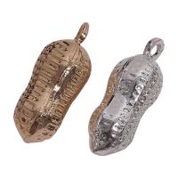 Zinc Alloy Jewelry Pendants, Peanut, plated, Unisex Approx 
