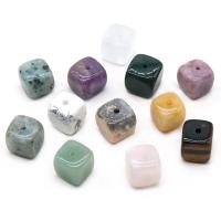 Gemstone Incense Seat,  Square, polished, 12 pieces, mixed colors, 20mm 